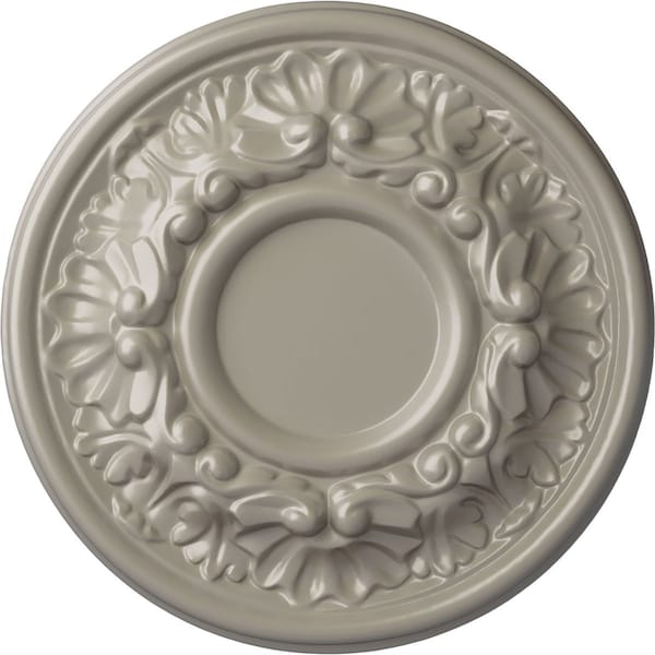 Ekena Millwork Odessa Ceiling Medallion (Fits Canopies up to 2 1/2"), Hand-Painted Pearl White, 7 1/2"OD x 1 1/8"P CM07ODPWS - main
